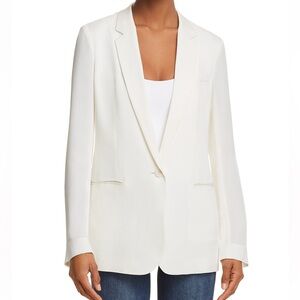 Theory Off-White Grinson Silk Blazer (6)
